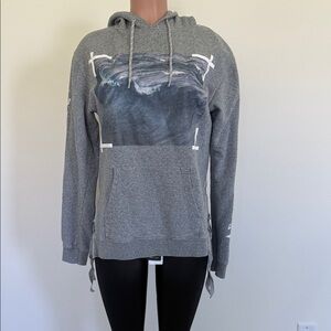 Off-White Gray Graphic Women's Sweater